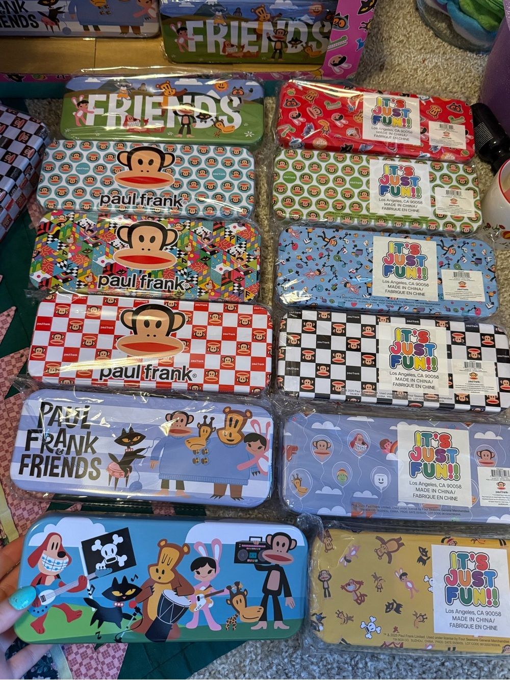 Paul Frank Back to School BIG Tin Pencil Case!!!!! So Y2K 90’s era!! OMG monkey